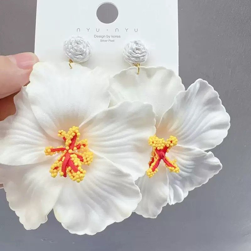 Hibiscus Flower Earring