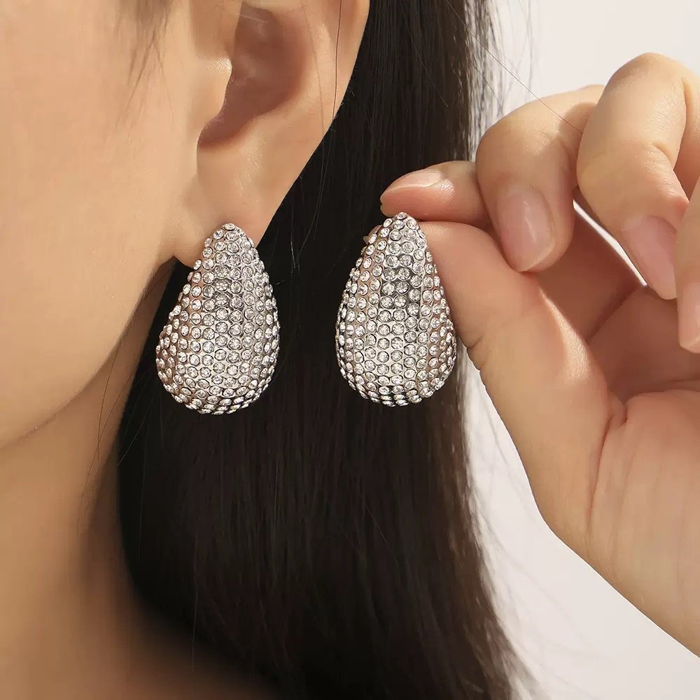 Diamond-Studded Earring