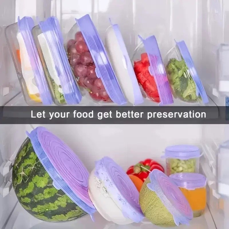 Silicone fresh-keeping lid